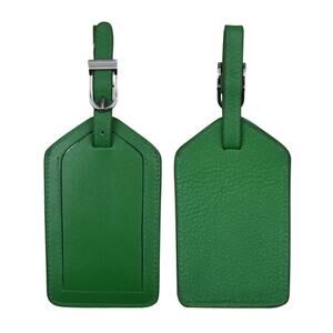 Leather Luggage Tag | Emerald